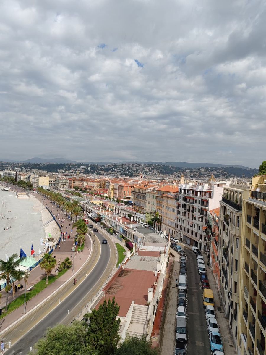 La Promenade des Anglais vista desde arriba